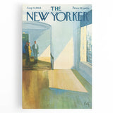 Vintage New Yorker Poster - Elegant Hallway Scene Wall Art Print