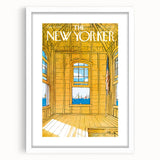 Vintage New Yorker Poster - Sailing Views from the Window Wall Art Print