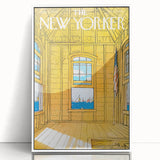 Vintage New Yorker Poster - Sailing Views from the Window Wall Art Print