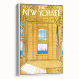 Vintage New Yorker Poster - Sailing Views from the Window Wall Art Print