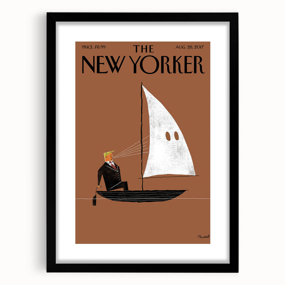 Vintage New Yorker Poster - Sailing with a Twist Wall Art Print