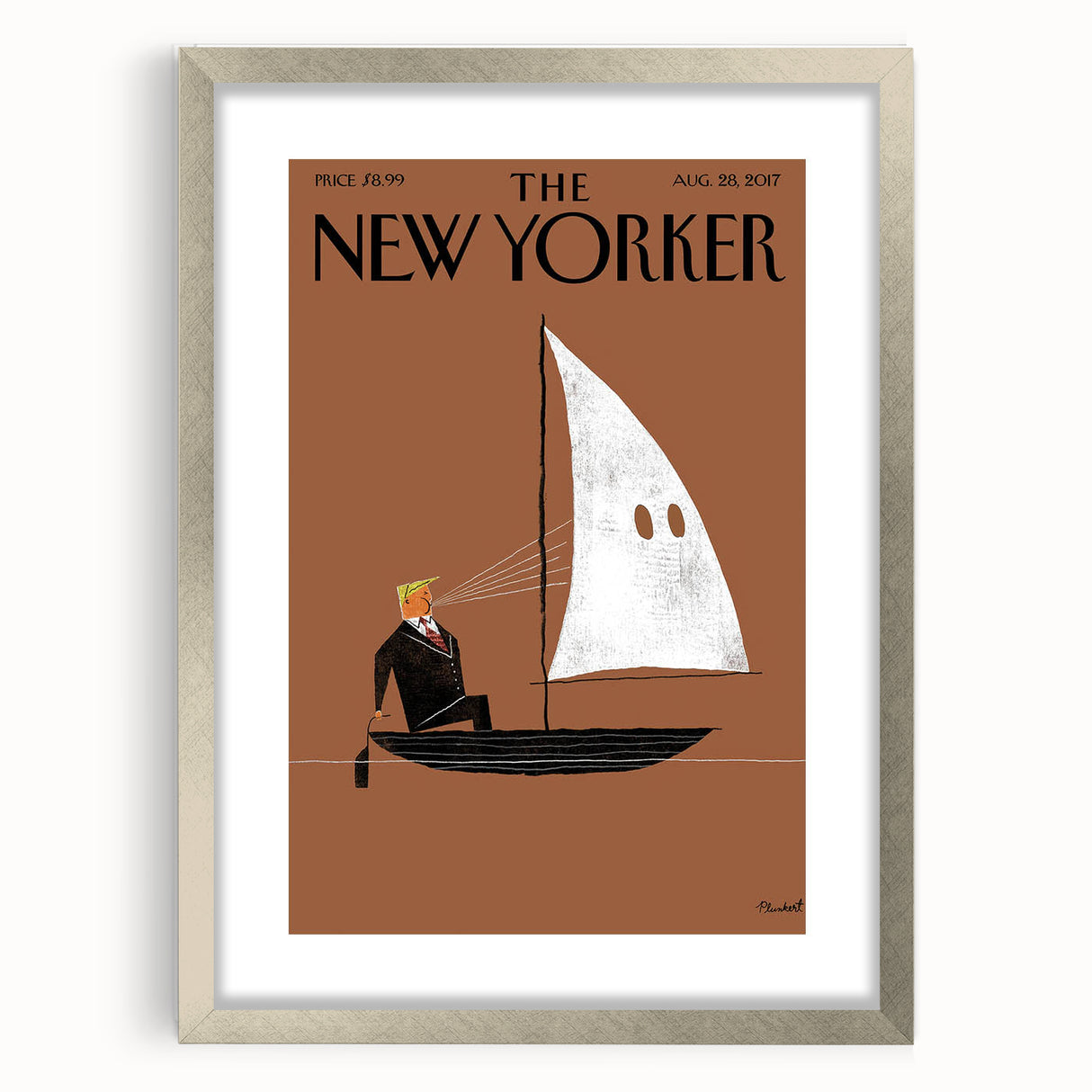 Vintage New Yorker Poster - Sailing with a Twist Wall Art Print