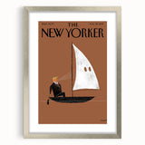 Vintage New Yorker Poster - Sailing with a Twist Wall Art Print