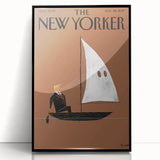 Vintage New Yorker Poster - Sailing with a Twist Wall Art Print