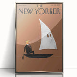 Vintage New Yorker Poster - Sailing with a Twist Wall Art Print