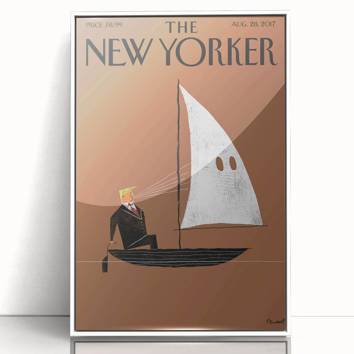 Vintage New Yorker Poster - Sailing with a Twist Wall Art Print