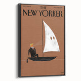 Vintage New Yorker Poster - Sailing with a Twist Wall Art Print