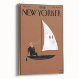 Vintage New Yorker Poster - Sailing with a Twist Wall Art Print