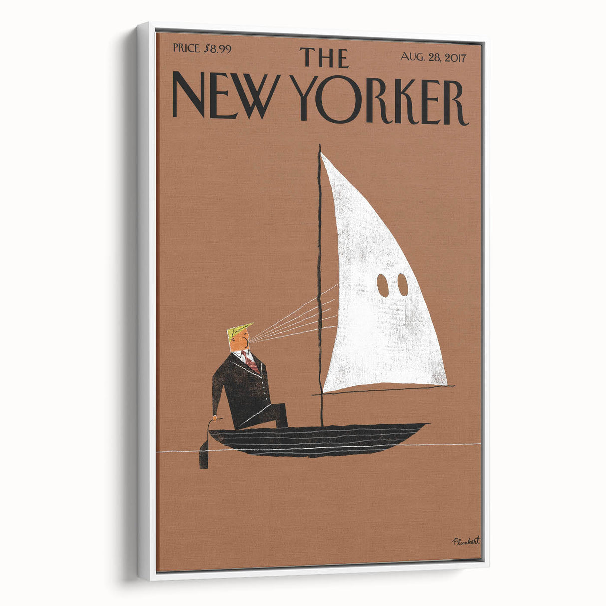 Vintage New Yorker Poster - Sailing with a Twist Wall Art Print
