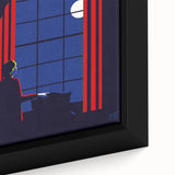 Vintage New Yorker Poster - Moonlit Night by the Window Wall Art Print