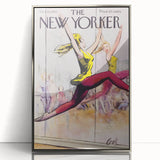 Vintage New Yorker Poster - Ballet Dancer in Motion Wall Art Print