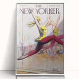Vintage New Yorker Poster - Ballet Dancer in Motion Wall Art Print