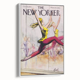 Vintage New Yorker Poster - Ballet Dancer in Motion Wall Art Print