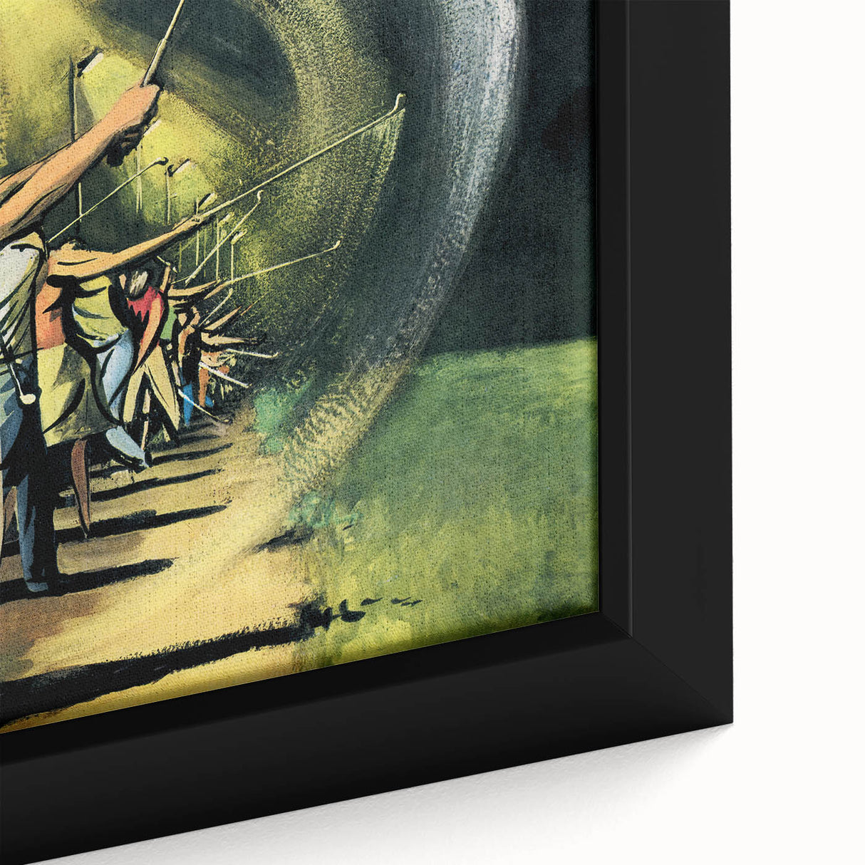 Vintage New Yorker Poster - Nighttime Street Sweeping Scene Wall Art