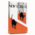 Vintage New Yorker Poster - Black Cat in Mirror Wall Art