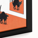 Vintage New Yorker Poster - Black Cat in Mirror Wall Art