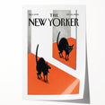 Vintage New Yorker Poster - Black Cat in Mirror Wall Art