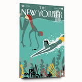 New Yorker Swimming Art - Underwater Scene Wall Decor