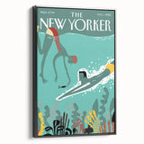 New Yorker Swimming Art - Underwater Scene Wall Decor