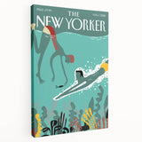 New Yorker Swimming Art - Underwater Scene Wall Decor