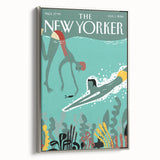 New Yorker Swimming Art - Underwater Scene Wall Decor