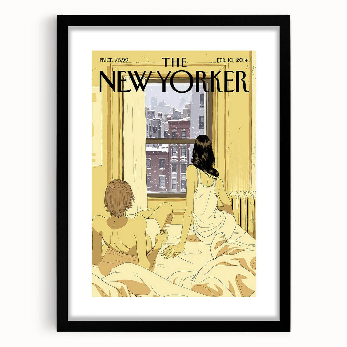 New Yorker February 10, 2014 – Cozy Winter Morning Window Art Print