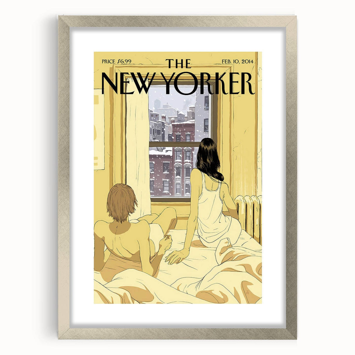 New Yorker February 10, 2014 – Cozy Winter Morning Window Art Print