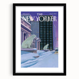 New Yorker January 13, 2014 – Polar Bears in the Snow Cityscape Art