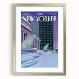 New Yorker January 13, 2014 – Polar Bears in the Snow Cityscape Art