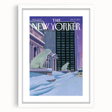 New Yorker January 13, 2014 – Polar Bears in the Snow Cityscape Art