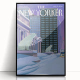 New Yorker January 13, 2014 – Polar Bears in the Snow Cityscape Art