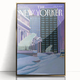 New Yorker January 13, 2014 – Polar Bears in the Snow Cityscape Art