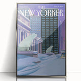 New Yorker January 13, 2014 – Polar Bears in the Snow Cityscape Art