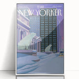 New Yorker January 13, 2014 – Polar Bears in the Snow Cityscape Art