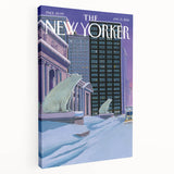 New Yorker January 13, 2014 – Polar Bears in the Snow Cityscape Art