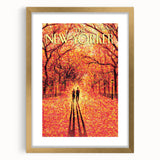 New Yorker November 9, 2009 – Romantic Fall Walk Art Print
