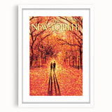 New Yorker November 9, 2009 – Romantic Fall Walk Art Print