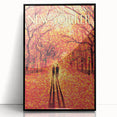 New Yorker November 9, 2009 – Romantic Fall Walk Art Print