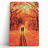 New Yorker November 9, 2009 – Romantic Fall Walk Art Print
