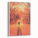 New Yorker November 9, 2009 – Romantic Fall Walk Art Print