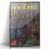 New Yorker December 18, 1965 – Vibrant Winter Cityscape Art Print