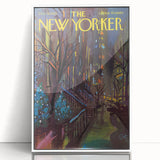 New Yorker December 18, 1965 – Vibrant Winter Cityscape Art Print