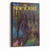 New Yorker December 18, 1965 – Vibrant Winter Cityscape Art Print