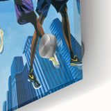 Vintage New Yorker Poster: Basketball Game Cover Art