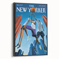 Vintage New Yorker Poster: Basketball Game Cover Art