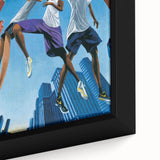 Vintage New Yorker Poster: Basketball Game Cover Art