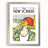 Vintage New Yorker Poster: Hipster Beanie Cover Art