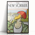 Vintage New Yorker Poster: Hipster Beanie Cover Art
