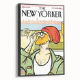 Vintage New Yorker Poster: Hipster Beanie Cover Art