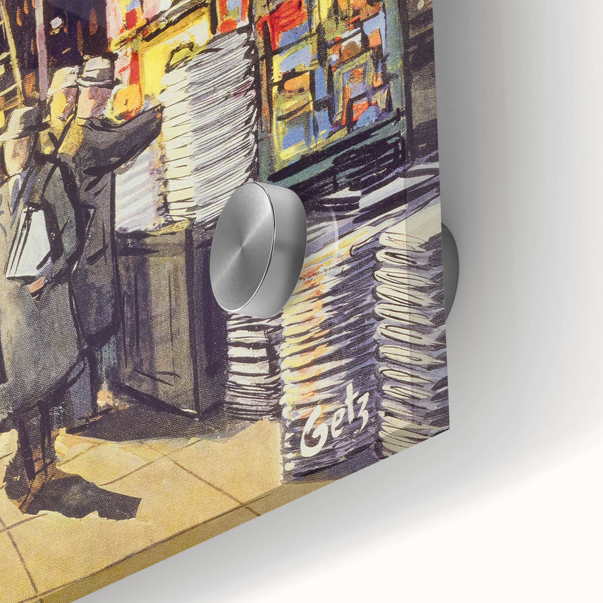 "Vintage New Yorker Poster – Classic NYC Movie Theater Scene"
